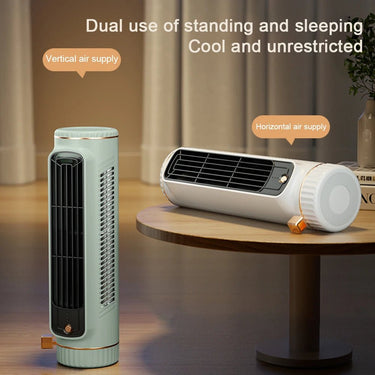 USB Rechargeable Bladeless Tower Fan – Slim & Silent - InspiredGrabs.com